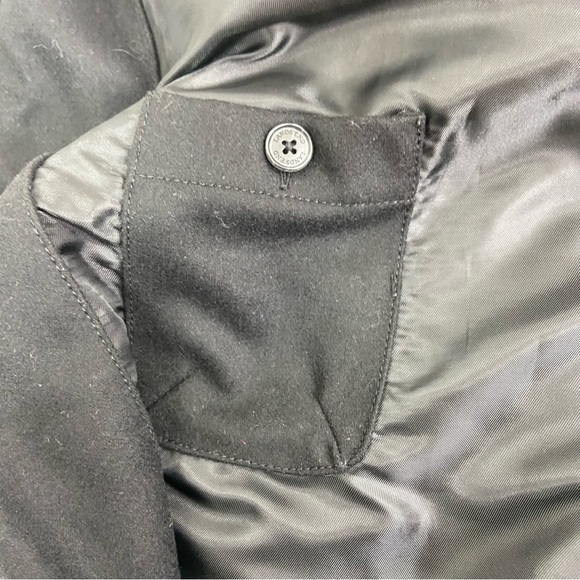 Lands end mens black wool full zip jacket. Size Large - Picture 6 of 12